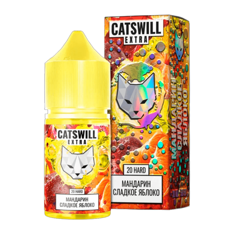 Жидкость CATSWILL EXTRA Salt 2% HARD 30 ml - Мандарин Сладкое яблоко