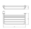 Ideal Standard Conca T5396AA Полотенцедержатель двойной 45 см, поворотный на 180?, с крепежом, округлый дизайн