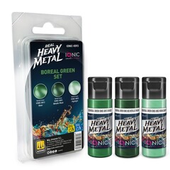 Набор красок Real Heavy Metal Boreal Green - IONIC Smart Colors, 3 × 20 мл