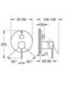 GROHE Essence 24092001 Смеситель для душа встраиваемый на 3 потребителя