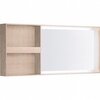 Geberit Citterio 500.571.JI.1 Зеркало с подсветкой, боковая полка 133.4x58.4см, Бежевый дуб / Меламин, древесная структура