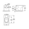 GROHE Cube 3948400H Чаша унитаза напольного под бачок