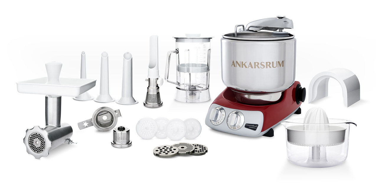 Тестомес комбайн Ankarsrum AKM6230R+ Assistent красный (расширенный)