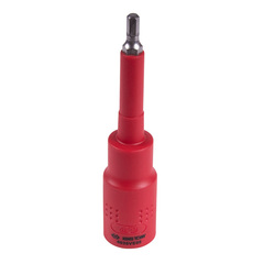 KING TONY (4035VE05) Насадка (бита) торцевая диэлектрическая 1/2", HEX, 5 мм, L = 120 мм