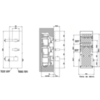 Gessi Rettangolo 43024#031 Встраиваемый термостат, подключение на 3/4”, с 2мя независимыми выходами(внешние части), цвет: хром