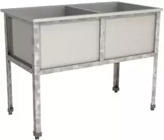 Ванна моечная двухсекционная RESTOINOX ВМС-2/4-ЭЦ