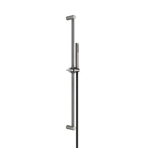 Gessi 316 54044#239 Штанга в комплекте с душевой лейкой с легкой очисткой, шланг 1,50 м, цвет: steel brushed