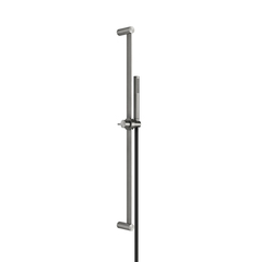 Gessi 316 54044#239 Штанга в комплекте с душевой лейкой с легкой очисткой, шланг 1,50 м, цвет: steel brushed фото