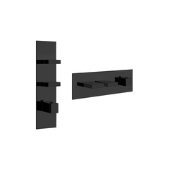 Gessi Rettangolo 43024#299 Встраиваемый термостат, подключение на 3/4”, с 2мя независимыми выходами(внешние части), цвет: черный фото