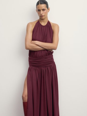 Платье D016 Naked Bordo