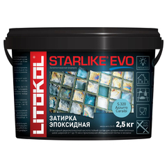 Затирка швов эпоксидная Litokol Starlike Evo S.320 Azzurro Caraibi, 2,5 кг