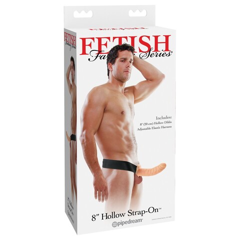 Полый страпон на ремне телесный Fetish Fantasy Series 8 Hollow Strap-On Pipedream