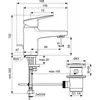 Ideal Standard Ceraplan BD204AA Смеситель H60 для раковины с металлическим донным клапаном