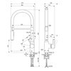 Ideal Standard Gusto BD417AA Смеситель для кухонной мойки с высоким трубчатым вытяжным изливом R-типа