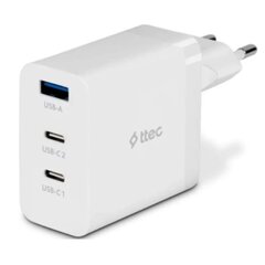 Зарядное устройство TTEC SmartCharger 65W PD/GAN USB-C Travel Charger, белый