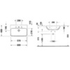 Duravit ME by Starck 2343600000 Раковина подвесная 60х40 см
