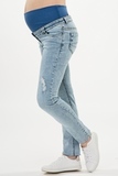 Джинсы для беременных (SLIM) 09269 синий
