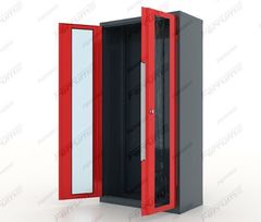 Шкаф инструментальный металлический, двери со стеклом, 13.9002, серия 