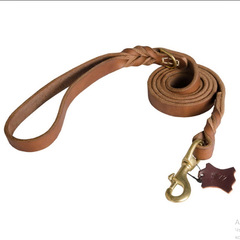 Военный кожаный поводок "Military Leather Leash" L77