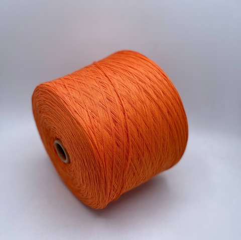 Olimpias (пр.Италия),art-Pettinato Ring, 267м(смотка в 6 нитей)/100гр, 100%Хлопок , цвет-Оранжевый, арт-25358