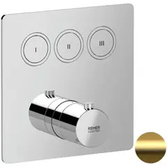 Remer X Style X99QD3KBBG Смеситель термостатический для душа, цвет: золото брашированное фото