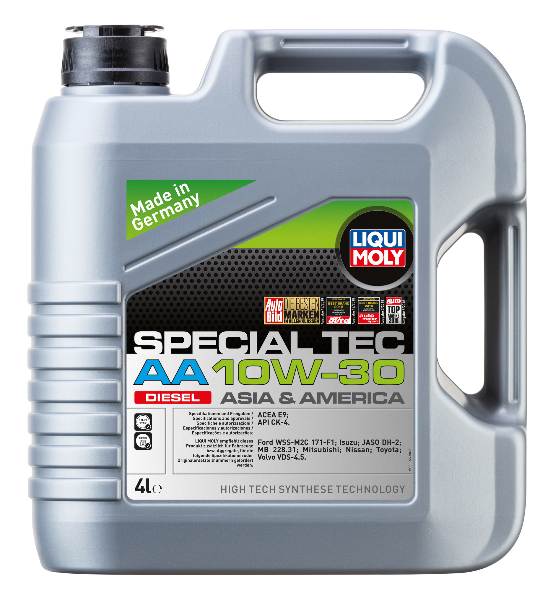 Liqui Moly Special Tec AA Diesel 10W30 НС-синтетическое дизельное моторное масло