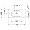 Duravit DuraStyle 2337780030 Раковина мебельная компакт