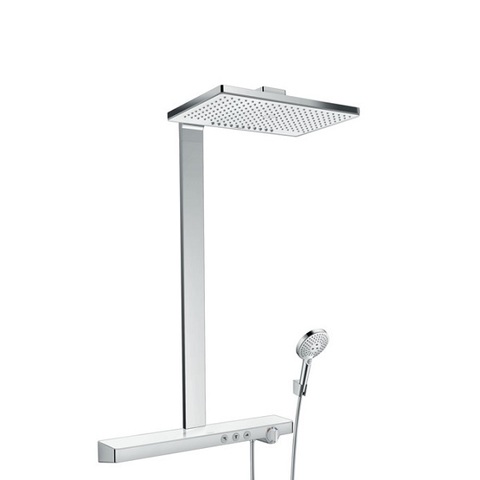 Hansgrohe Rainmaker Select 27028400 Душевая система внешнего монтажа с термостатом 109 см с верхней лейкой 46х30 см 2 режима