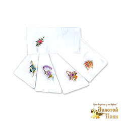 Платок носовой женский вышивка (28х28) 191203-PL1004