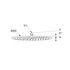 Kludi A-Qa 6434005-00 Душ верхний, цвет: хром