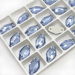 Стразы пришивные купить оптом Light Blue, Hexagon в интернет-магазине