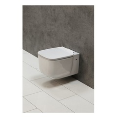 BelBagno Vaso BB127CH Унитаз подвесной безободковый с креплением, цвет: белый фото