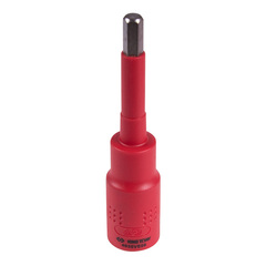 KING TONY (4035VE08) Насадка (бита) торцевая диэлектрическая 1/2", HEX, 8 мм, L = 120 мм