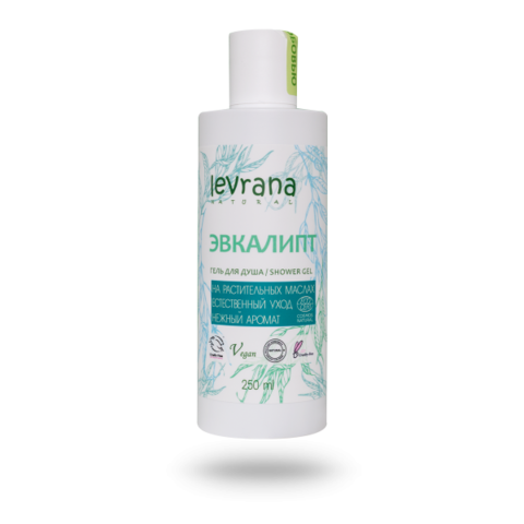 Levrana Гель для душа «Эвкалипт», 250 мл. ECOCERT COSMOS NATURAL