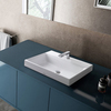 TOTO MH L1616C Раковина 600x460x167(70)мм, полувстраиваемая, с 1 отв.под смеситель, с переливом, CeFiONtect, цвет: белый