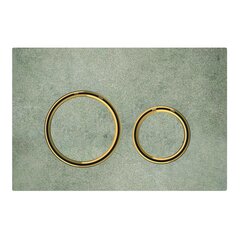 Geberit Sigma 115.652.JV.1 Смывная клавиша, для двойного смыва, цвет металлический латунь: латунь, под бетон фото