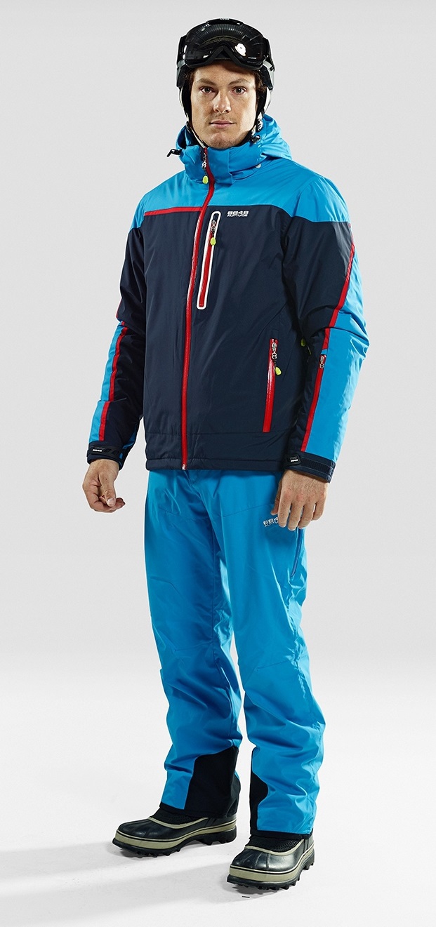 Мужская горнолыжная куртка 8848 Altitude Iron Softshell (navy) - 3