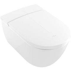 Villeroy&Boch ViClean V0E100R1 Унитаз подвесной безободковый, сиденье с функцией биде в комплекте фото