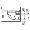 Duravit Starck 3 2200090000 унитаз подвесной (без крепления) 540х360 мм, цвет белый