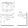 TOTO MH L1616C Раковина 600x460x167(70)мм, полувстраиваемая, с 1 отв.под смеситель, с переливом, CeFiONtect, цвет: белый