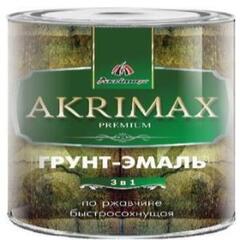 Грунт-эмаль 3в1 глянцевая «AKRIMAX-РREMIUM», голубая 1.7кг (1упк-6шт)(300)