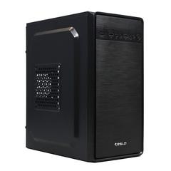 Корпус ТЕСЛА (TESLA) 1708BM, Без БП, mATX, чёрный, 2xUSB2 (TSL-1708-BM)