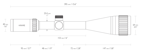 ОПТИЧЕСКИЙ ПРИЦЕЛ HAWKE VANTAGE IR 6-24X50 АО IR (MIL DOT)