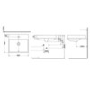 TOTO MH LW1615CB#XW Раковина 500x460x167(70)мм, полувстраиваемая, с 1 отв.под смеситель, с переливом, CeFiONtect, цвет: белый
