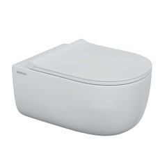 Berges Ego 082118 Унитаз подвестной XL 54 см, сиденье дюропласт Toma Slim SO, микролифт, быстросьем фото