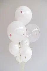 Связка гелиевых шаров Цветочная симфония