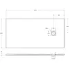 BelBagno TRAY-MR-UNO-AH-160/80-35-W-NO Поддон из искусственного мрамора в комплекте с сифоном с чёрной матовой декоративной накладкой