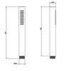 Gessi 316 54054#239 Душевая лейка с легкой очисткой, цвет: steel brushed
