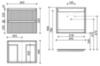 Sancos Snob T SNT60SM Тумба подвесная, 59x44.5x50, цвет: серый