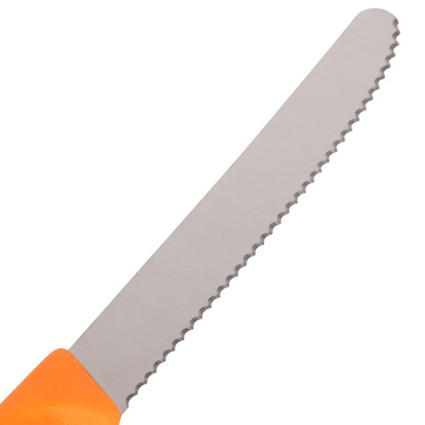 Набор Victorinox кухонный, 2 предмета, лезвие волнистое, оранжевый